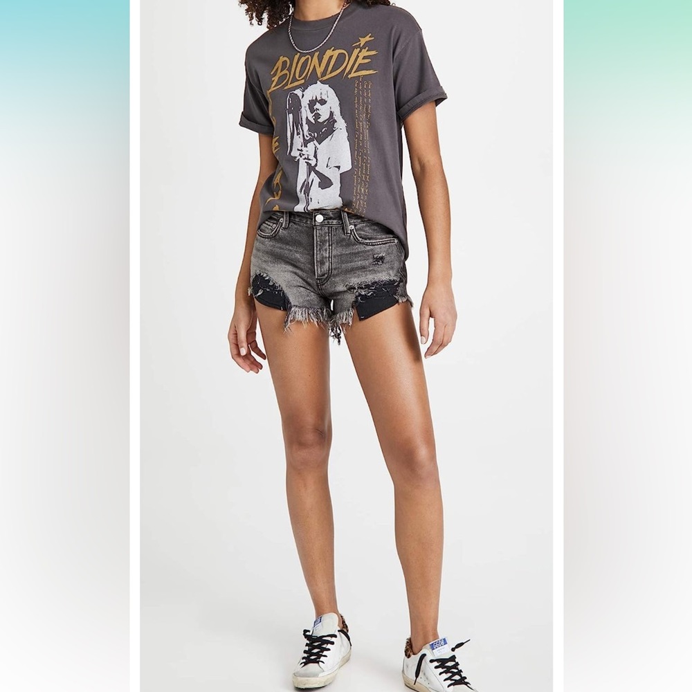 Free People We the Free Loving Good Vibrations Cutoff Shorts sz 28 - Picture 5 of 7